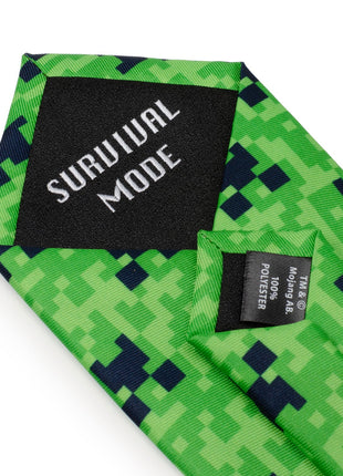 Minecraft Creeper Green Men's Tie