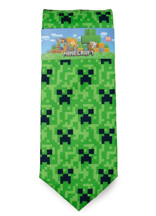 Minecraft Creeper Green Men's Tie