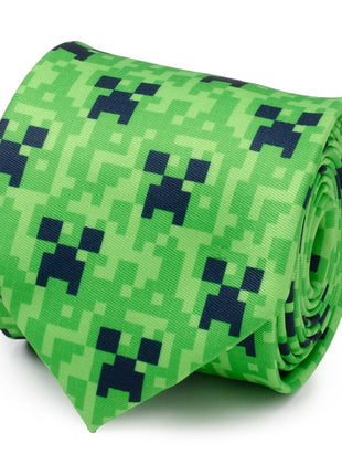 Minecraft Creeper Green Men's Tie
