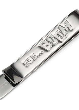 Minecraft Creeper Hidden Message Silver Tie Bar