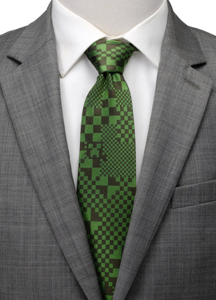 Minecraft Pixelated Creeper Green Men's Tie