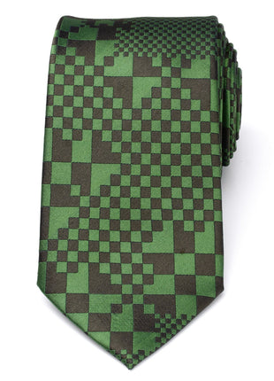 Minecraft Pixelated Creeper Green Men's Tie