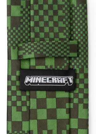 Minecraft Pixelated Creeper Green Men's Tie
