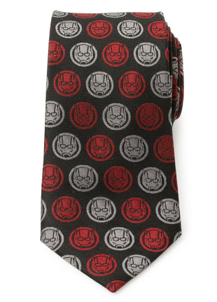 Marvel Ant-Man Red and Gray Charcoal Tie