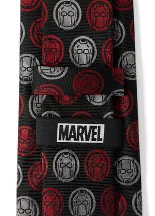 Marvel Ant-Man Red and Gray Charcoal Tie