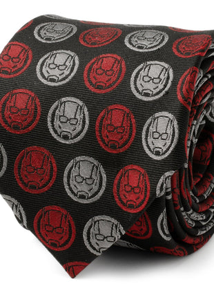 Marvel Ant-Man Red and Gray Charcoal Tie