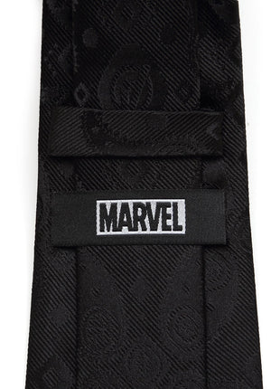 Marvel Avengers Paisley Icons Print Black Tie