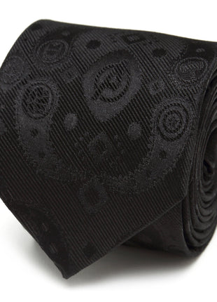Marvel Avengers Paisley Icons Print Black Tie