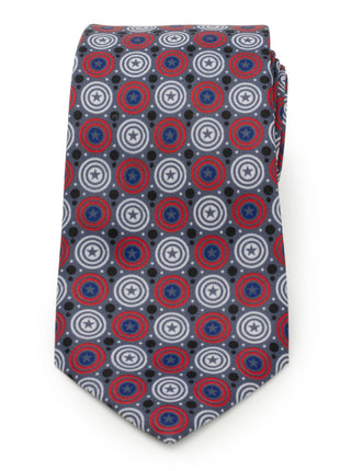 Marvel Captain America Gray Dot Men's Tie