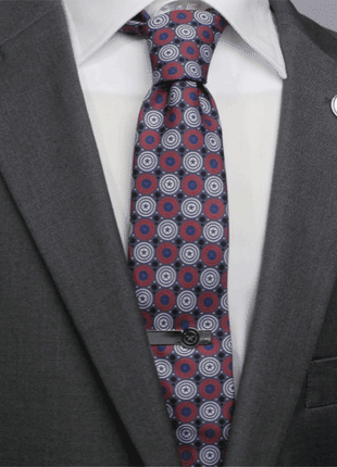 Marvel Captain America Gray Dot Men's Tie