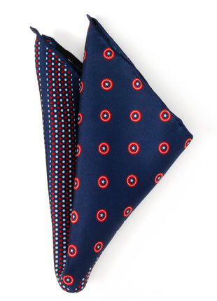 Marvel Captain America Shield Navy Pocket Square