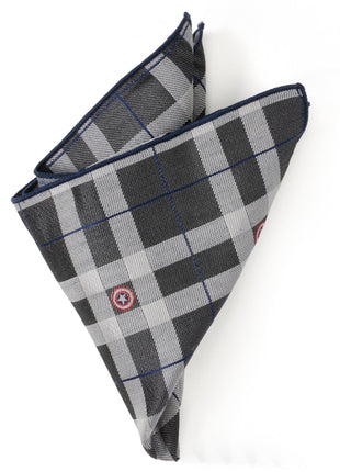 Marvel Captain America Gray Plaid Pocket Square