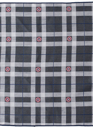 Marvel Captain America Gray Plaid Pocket Square