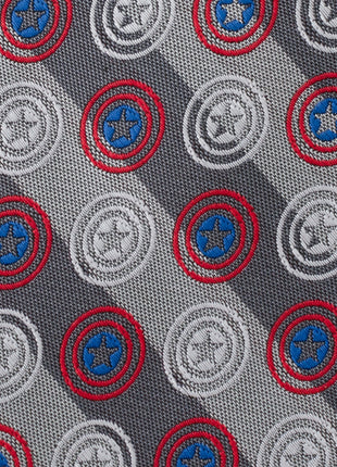 Marvel Captain America Gray Stripe Men's Tie