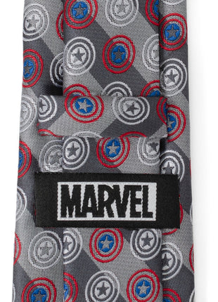 Marvel Captain America Gray Stripe Men's Tie