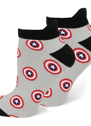 Marvel Captain America Ankle Socks 3-Pack and Lapel Pin Gift Set