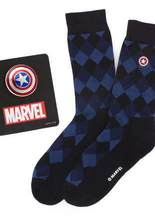 Marvel Captain America Argyle Blue Gift Set