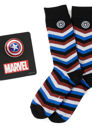 Marvel Captain America Chevron Stripe Gift Set