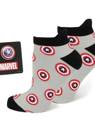 Marvel Captain America Gray Ankle Gift Set