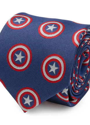 Marvel Captain America Hidden Message Blue Men's Tie