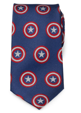 Marvel Captain America Hidden Message Blue Men's Tie