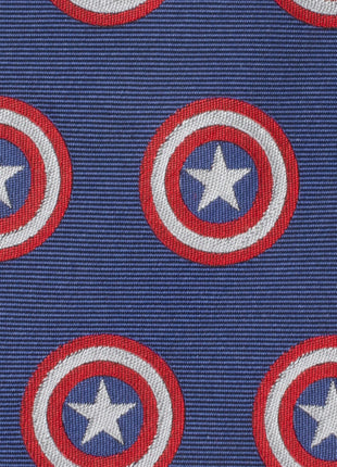 Marvel Captain America Hidden Message Blue Men's Tie
