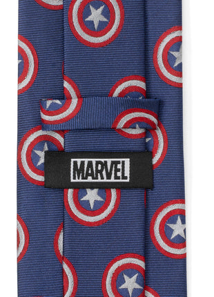 Marvel Captain America Hidden Message Blue Men's Tie