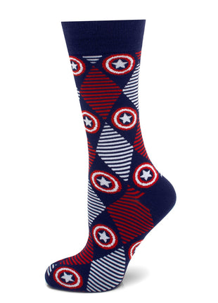 Marvel Captain America Navy Argyle Stripe Gift Set