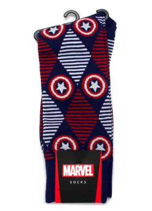 Marvel Captain America Navy Argyle Stripe Gift Set