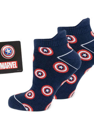 Marvel Captain America Navy Ankle Sock Gift Set