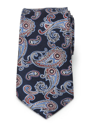 Marvel Captain America Paisley Men's Tie