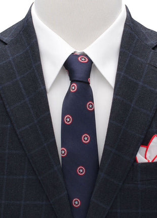 Marvel Captain America Navy Tie