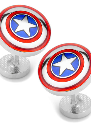 Marvel Avengers Captain America Shield Cufflinks