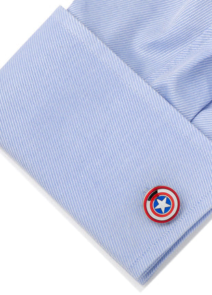 Marvel Avengers Captain America Shield Cufflinks