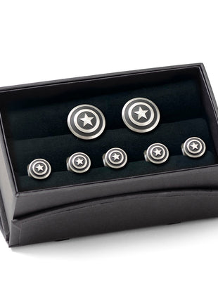 Marvel Captain America Shield Stainless Steel 5-Stud Set