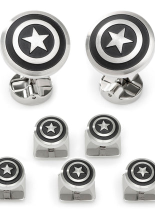 Marvel Captain America Shield Stainless Steel 5-Stud Set