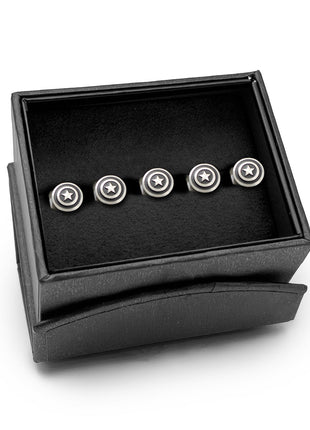 Marvel Captain America Shield Stainless Steel 5-Studs