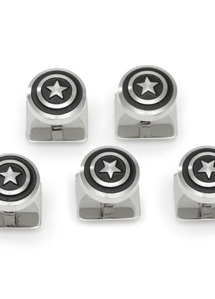 Marvel Captain America Shield Stainless Steel 5-Studs