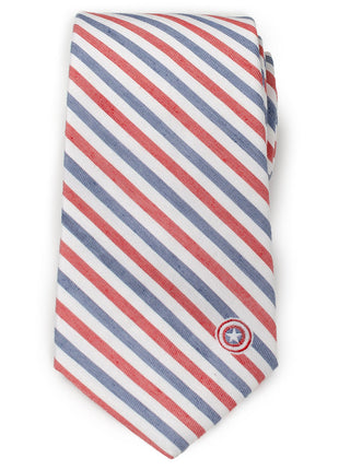 Marvel Captain America Striped White Men's Tie