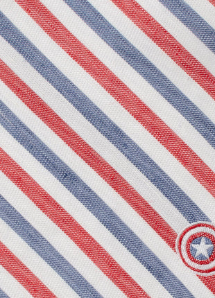 Marvel Captain America Striped White Men's Tie