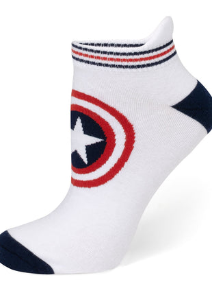 Marvel Captain America White Ankle Gift Set
