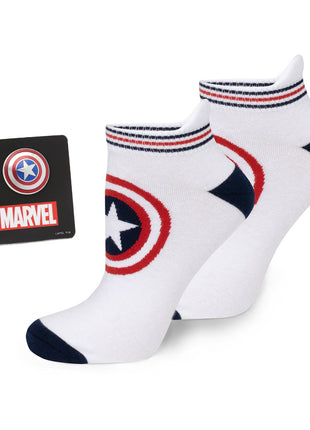 Marvel Captain America White Ankle Gift Set