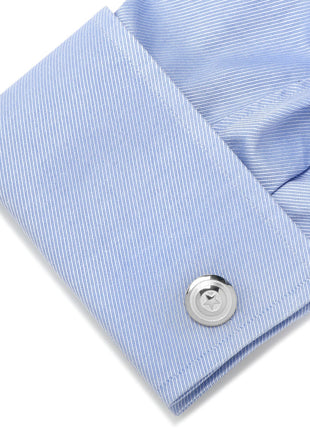 Marvel Captain America Shield Sterling Silver 3D Cufflinks