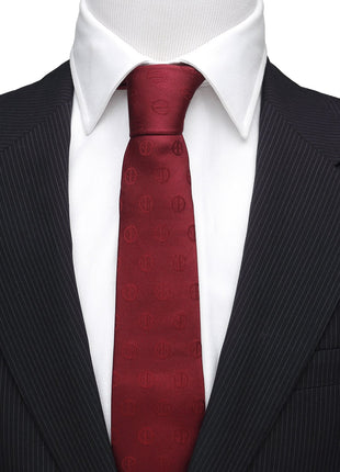 Marvel Deadpool Maroon Men's Tie