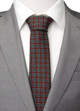 Marvel Deadpool Men's Black Tie