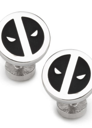 Marvel Deadpool Silver Mask Cufflinks