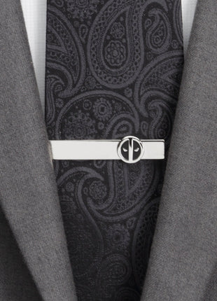 Marvel Deadpool Silver Mask Tie Bar