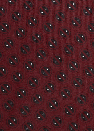 Marvel Deadpool Red Mask Silk Pocket Square