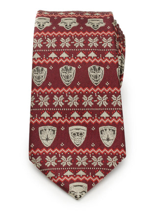 Marvel Guardians of the Galaxy Fair Isle Red Men's Tie