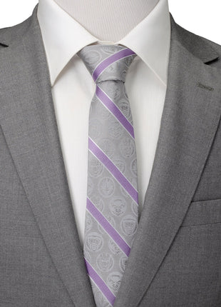 Marvel Guardians of the Galaxy Gray Stripe Tie